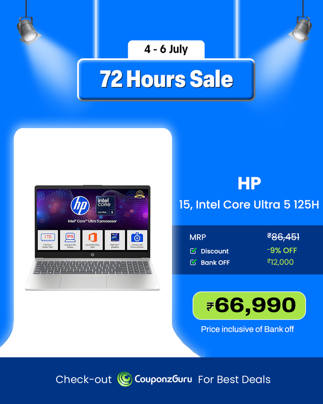 HP Coupon Code - Up To 40% OFF + Extra Up To Rs.12,000 CB