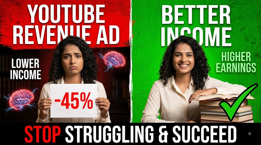 AI-generated example result for the youtube-thumbnail prompt: Creator & Lifestyle YouTube Thumbnail AI Prompt #24 – Split-Screen Comparison
