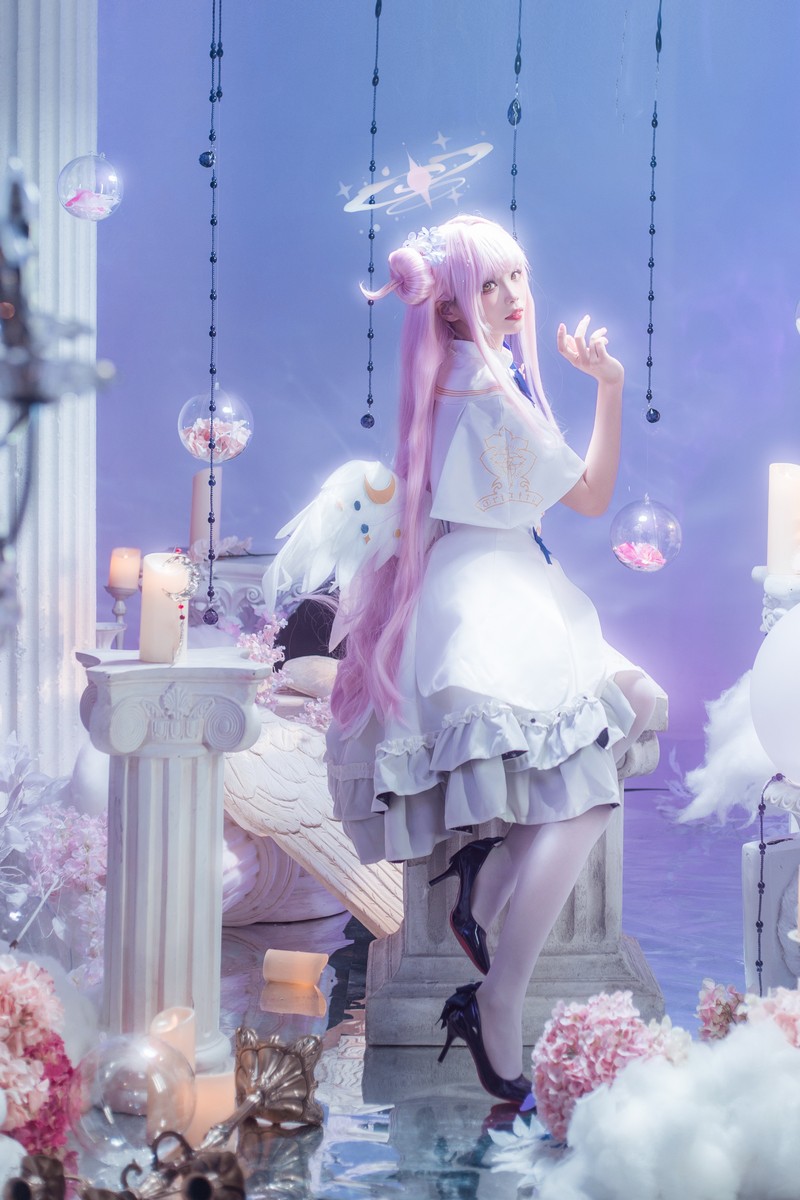 艾西Aiwest 碧蓝档案圣园未花Cosplay写真图集 高清美图合集 40P (415.8M)插图