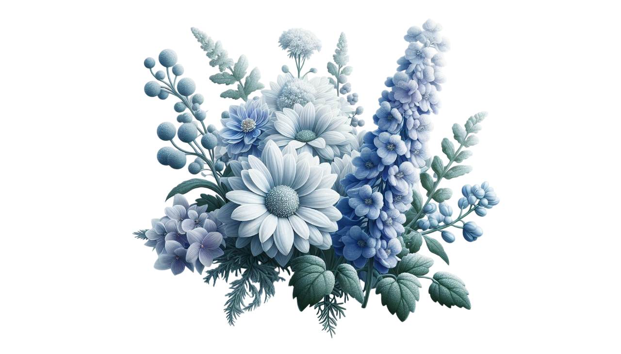 Frosted Beginnings flowers1