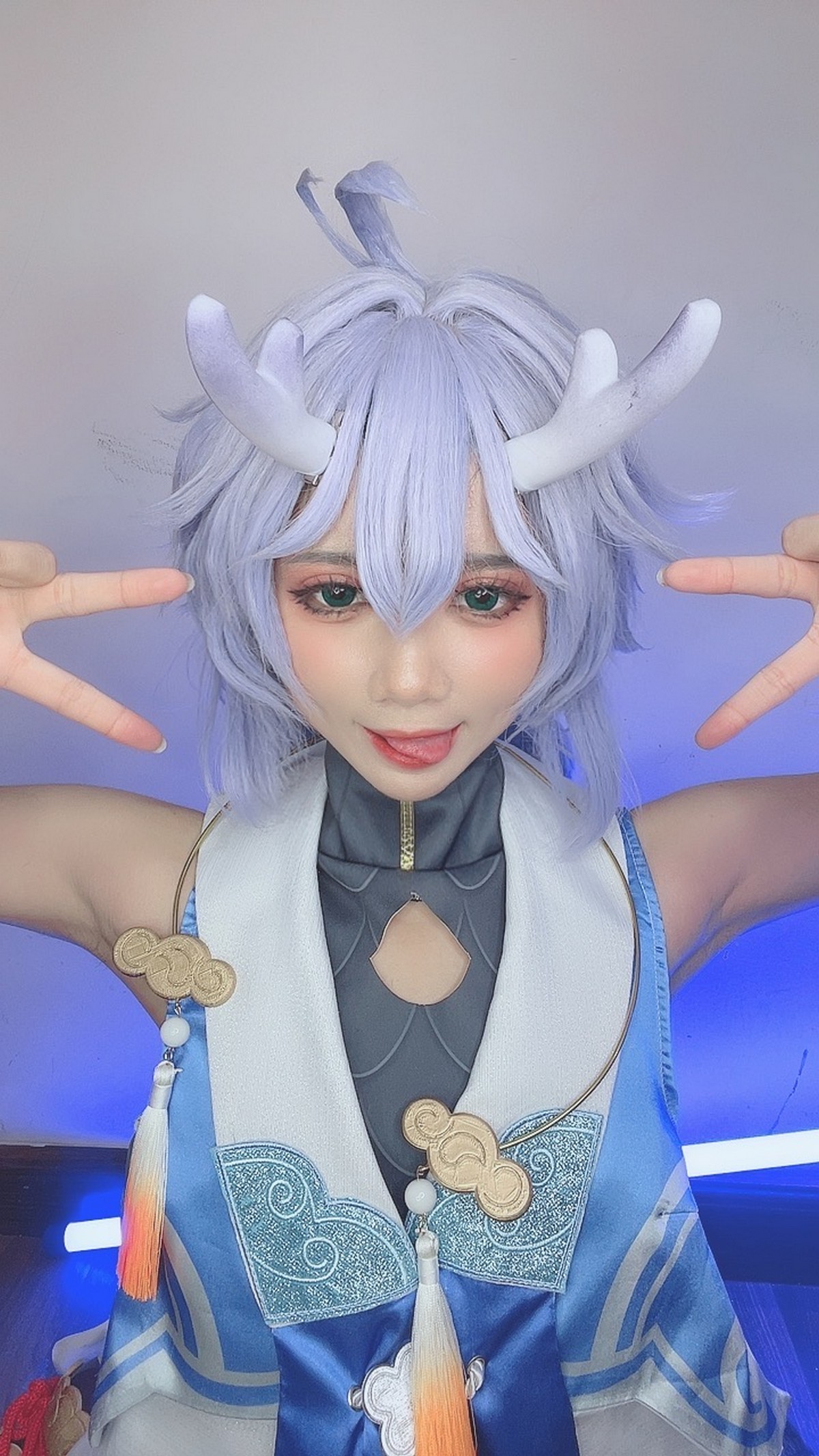 PoppaChan Bailu Cosplay Pack (Honkai Star Rail) – 155 Photos 12 Videos 457MB插图3