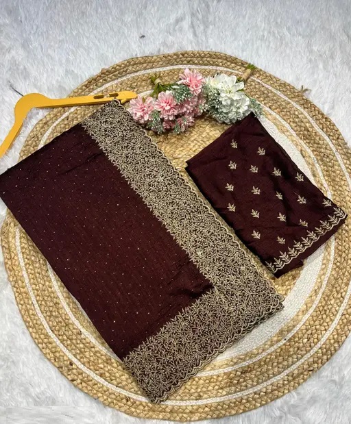 JEMINI SAREE BROWN (R101)