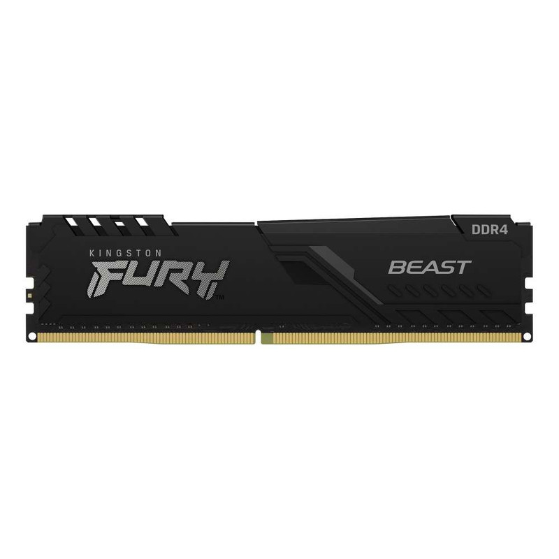 cyberpuerta Memoria RAM Kingston FURY Beast Black DDR4, 3200MHz, 8GB, Non-ECC, CL16, XMP 