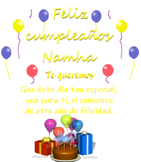 Feliz cumpleaños Namha Nm1