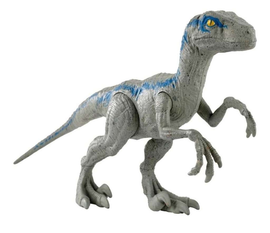 Walmart/amazon: Dinosaurio de juguete Mattel Velociraptor Blue Dinosaurio de 12 
