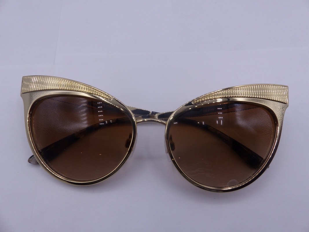 DOLCE & GABBANA DG2178 GOLD 02/13 WOMENS SUNGLASSES SIZE 57-17-145