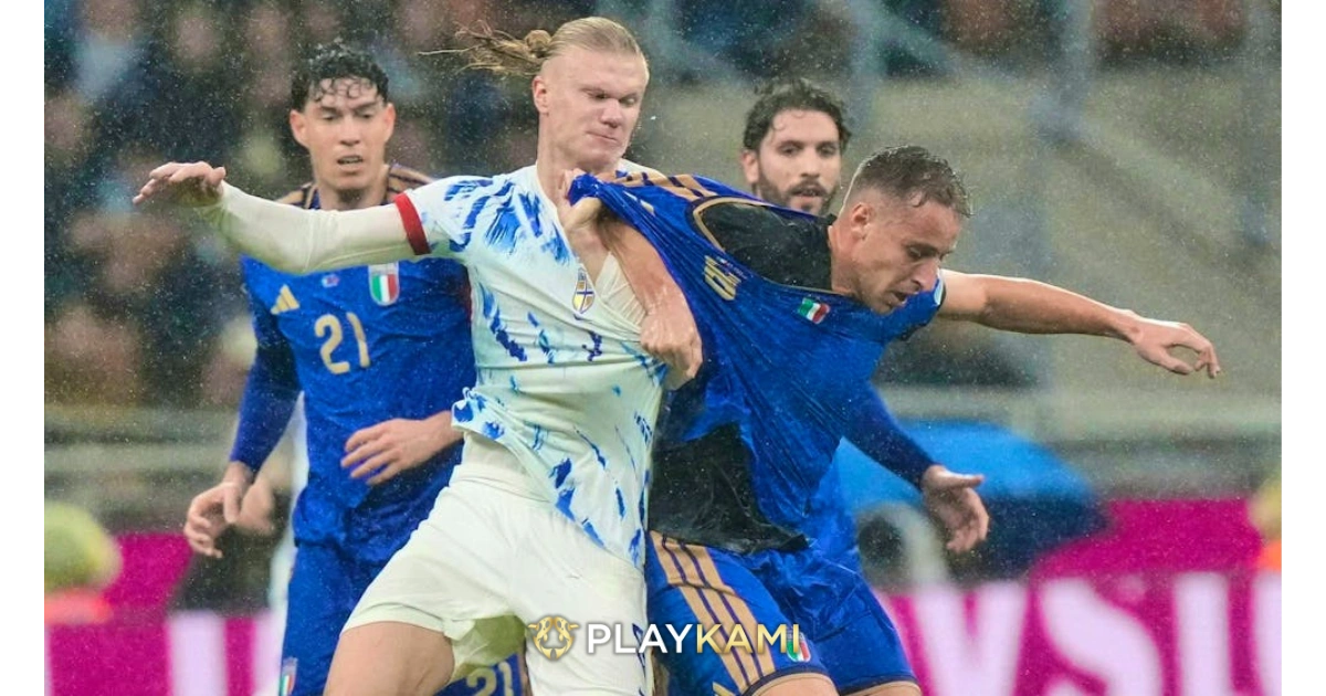 Highlights Italia bermain menekan sejak awal