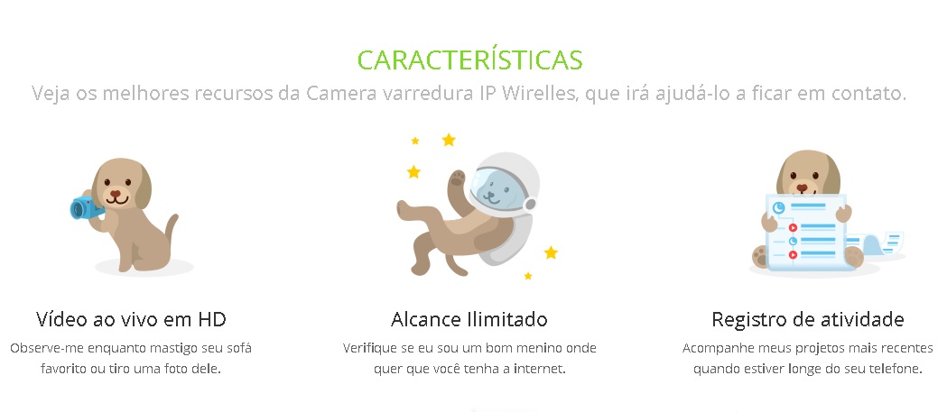 Cmera de Segurana Wifi IP Monitor e Varredura 360 Smarthot