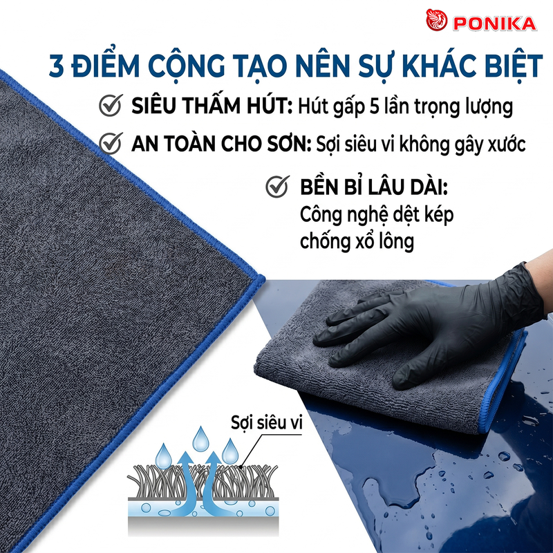 3 điểm cộng tạo nên sự khác biệt của khăn lau PONIKA