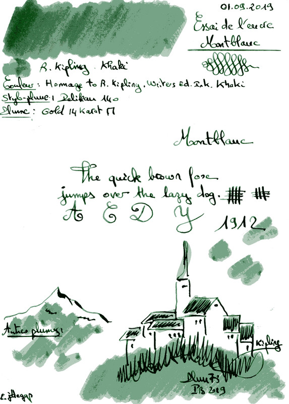 R Kipling Ink Montblanc