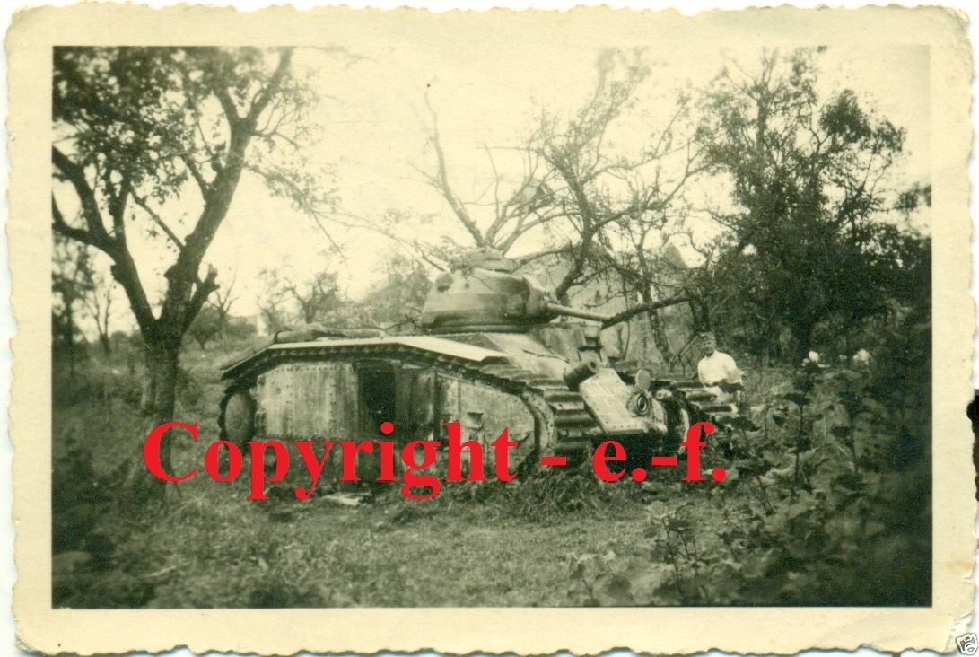 FOTO - PANZER - Französischer CHAR 1bis mit GAIL