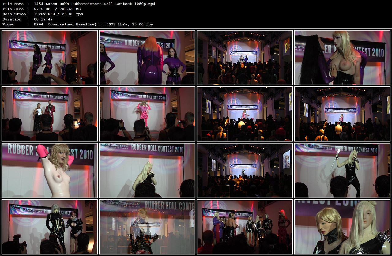 1454 Latex Rubb Rubbersisters Doll Contest 1080p mp4