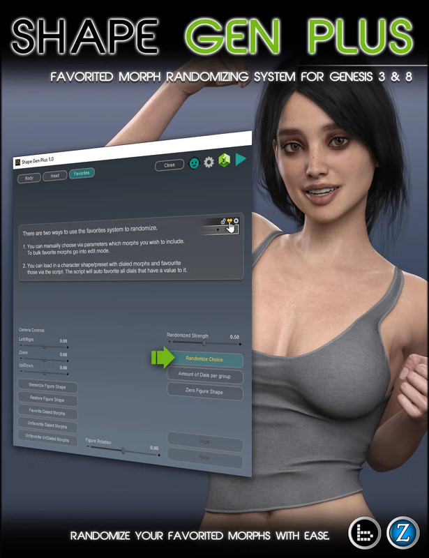 Shape Gen Plus for Genesis 3 and 8