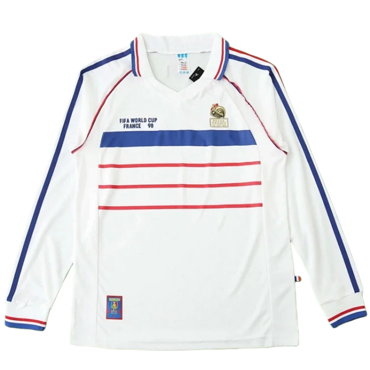 1998 season France away Long sleeved retro Fan version