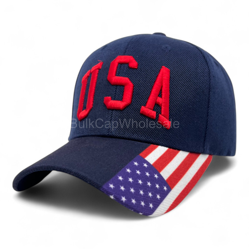 baseball cap USA american flag adjustable size hat men women visor patriotic hats



