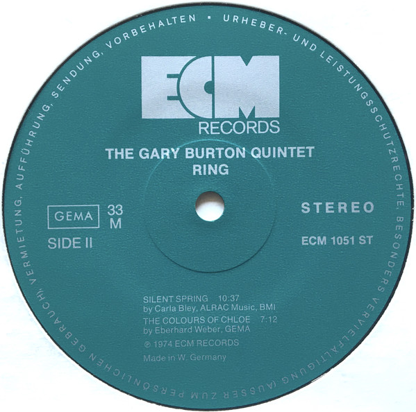 The Gary Burton Quintet with Eberhard Weber - Ring (1974) [FLAC]