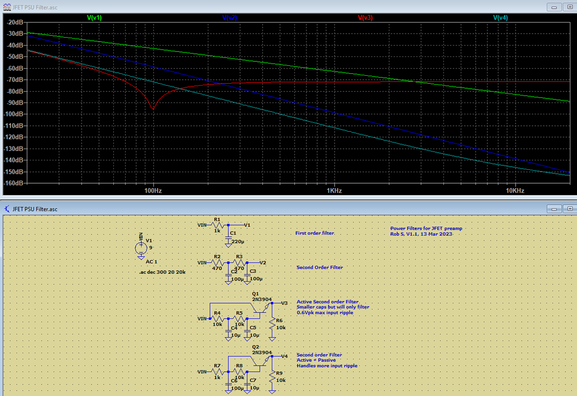 JFET Preamp PSU Filter