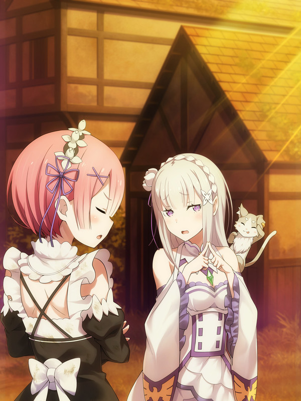 emilia-ram-and-puck-re-zero-kara-hajimeru-isekai-seikatsu-684609bc2edbdccc08a34b5d9ec32d9e-1