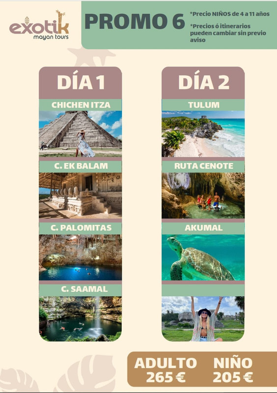 Ofertas Excursiones en la Riviera Maya - Exotik Mayan Tours - Foro Guías y Excursiones