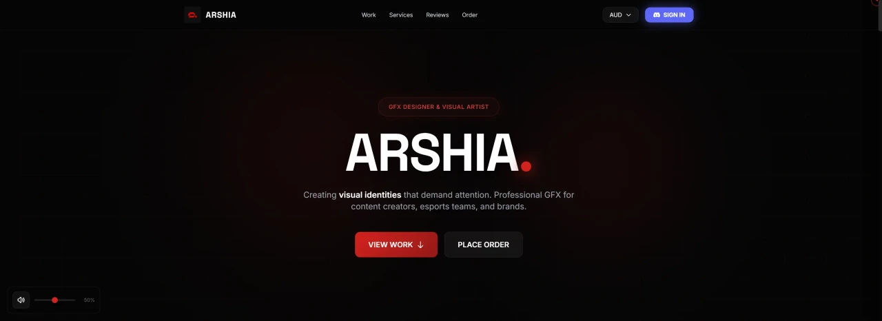 Arshia GFX Homepage