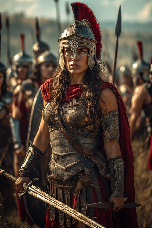 Greek-Warrior-Female-Spears-Sw-8