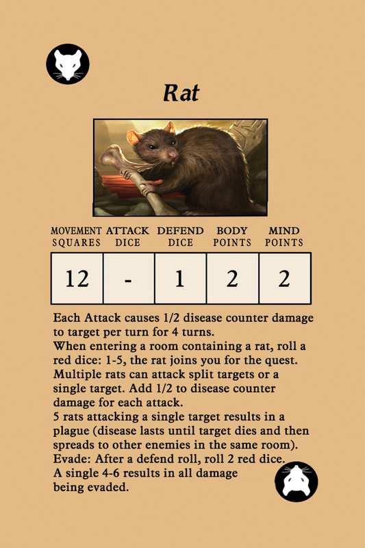 Rat character card png
