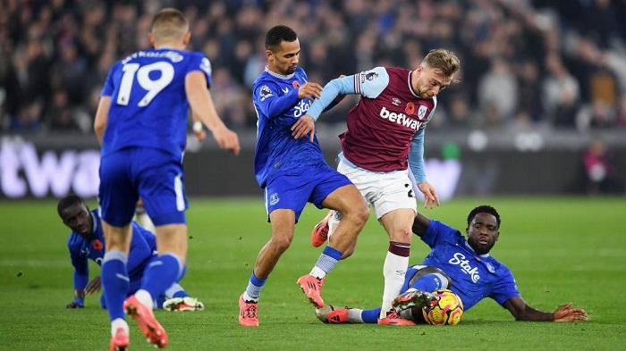 West Ham United vs Everton, 05h30 ngày 31/07