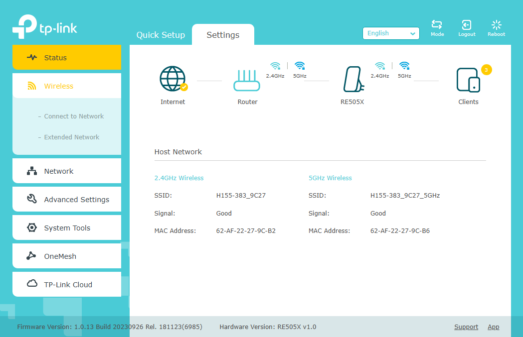 Fire Shot Capture 050 RE505X tplinkrepeater net