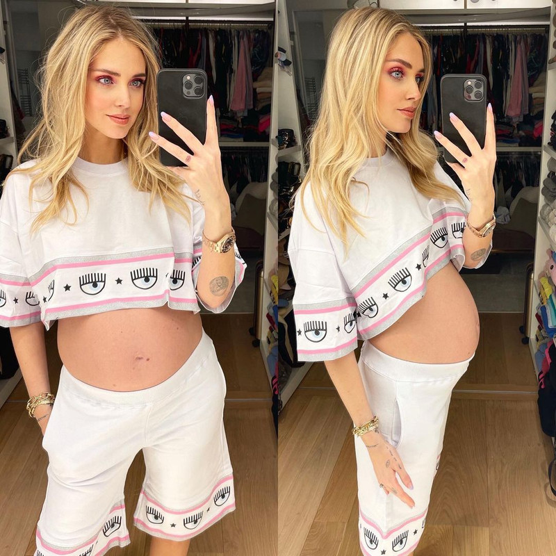 Ellie Goulding, Ratajkowski, Ferragni: look premaman Chiara Ferragni look gravidanza