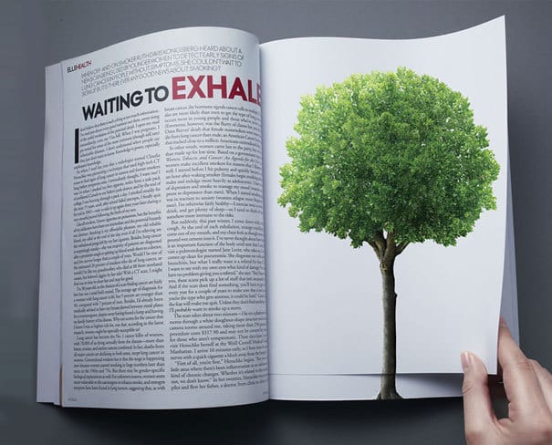 20 примеров невероятно креативной рекламы на журнальных разворотах