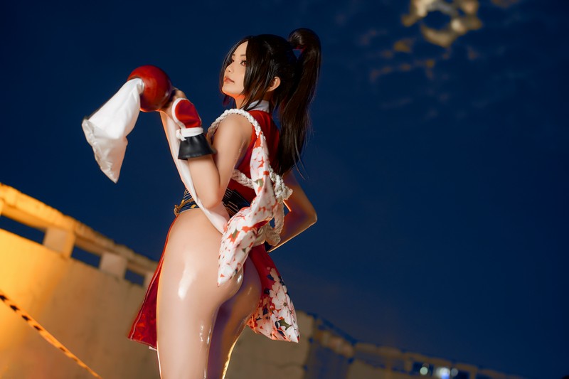 Joyce Lin2x Mai Shiranui Cosplay 性感写真 39P插图4