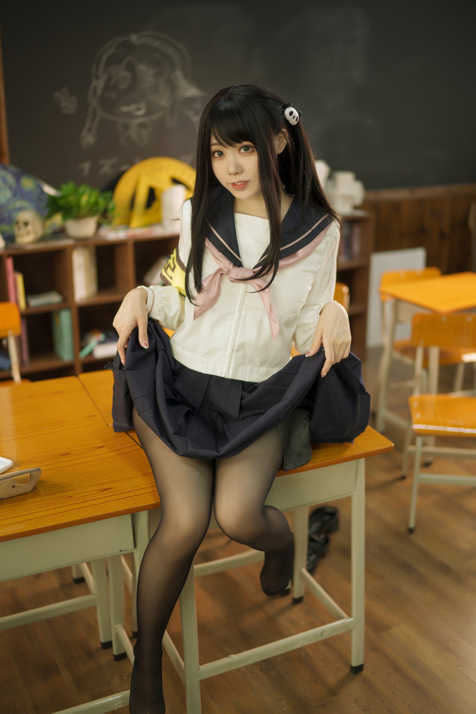 安食Ajiki 风纪委员写真集 – 制服COS高清大图 [47P-629.1M]插图6