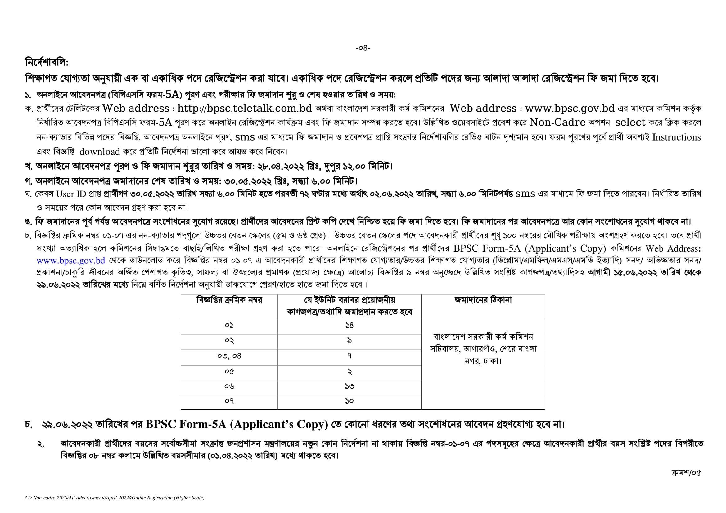 Bangladesh Public Service Commission Jobs Circular 2024 3