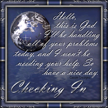 Checkin-Messag-God