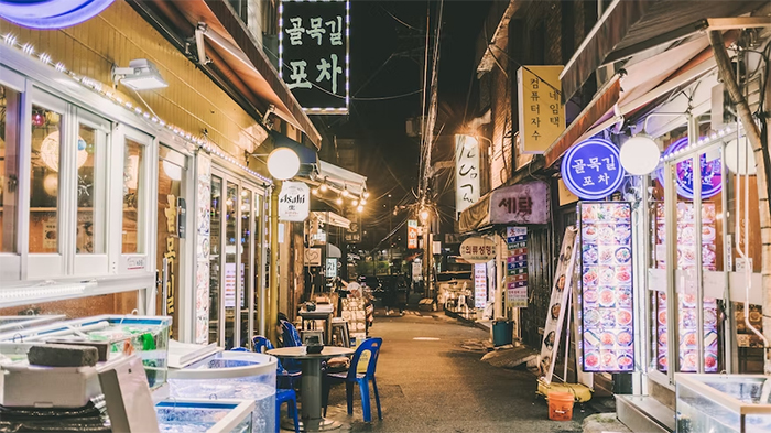 Itaewon, Seoul, Korea Selatan.