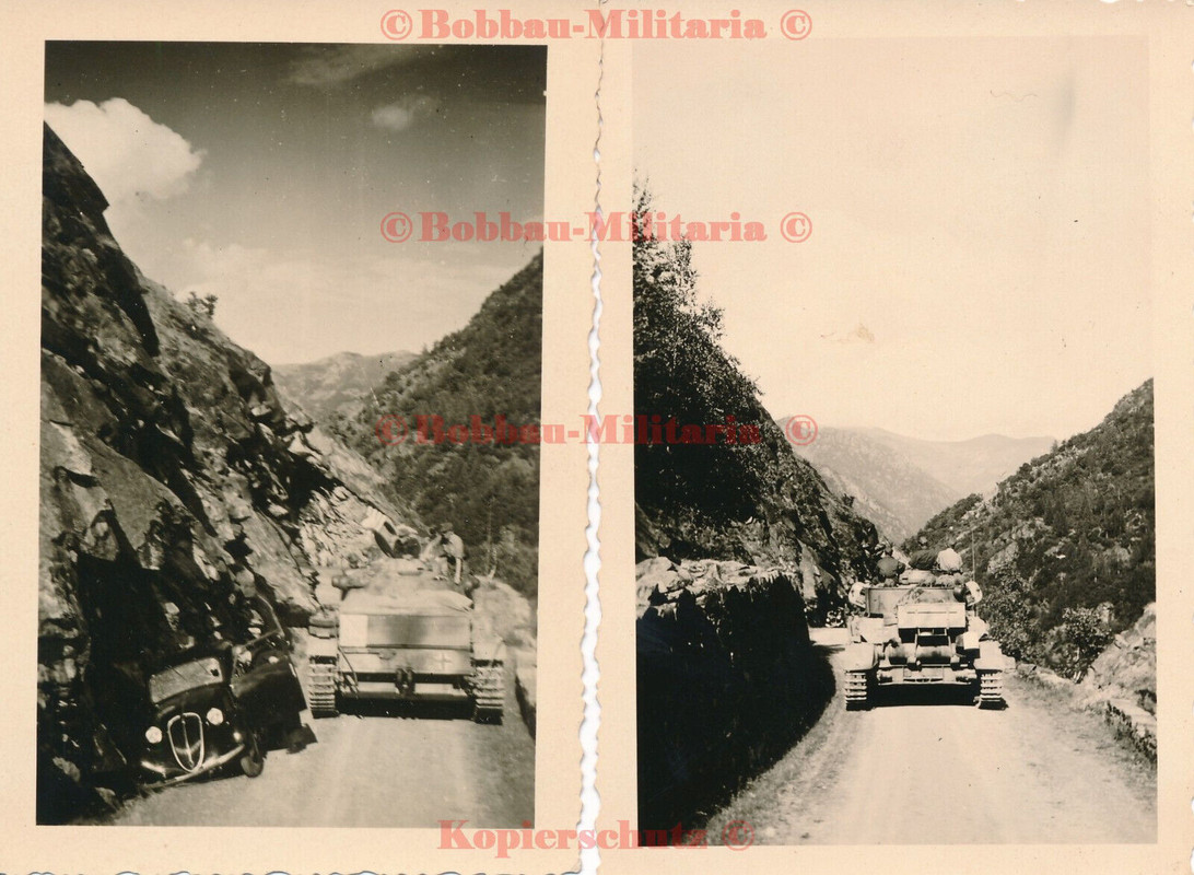 V890 Italien 1944 Lanzotal Panzerkampfwagen Panzer Turmschürze Bandenkampf italy