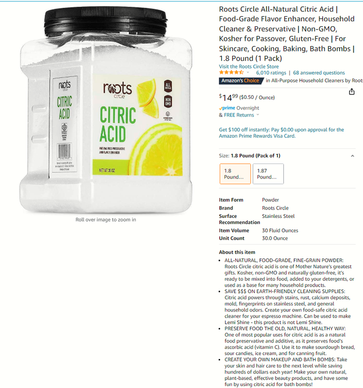 ! ! ClO2 Make Home Citric Acid