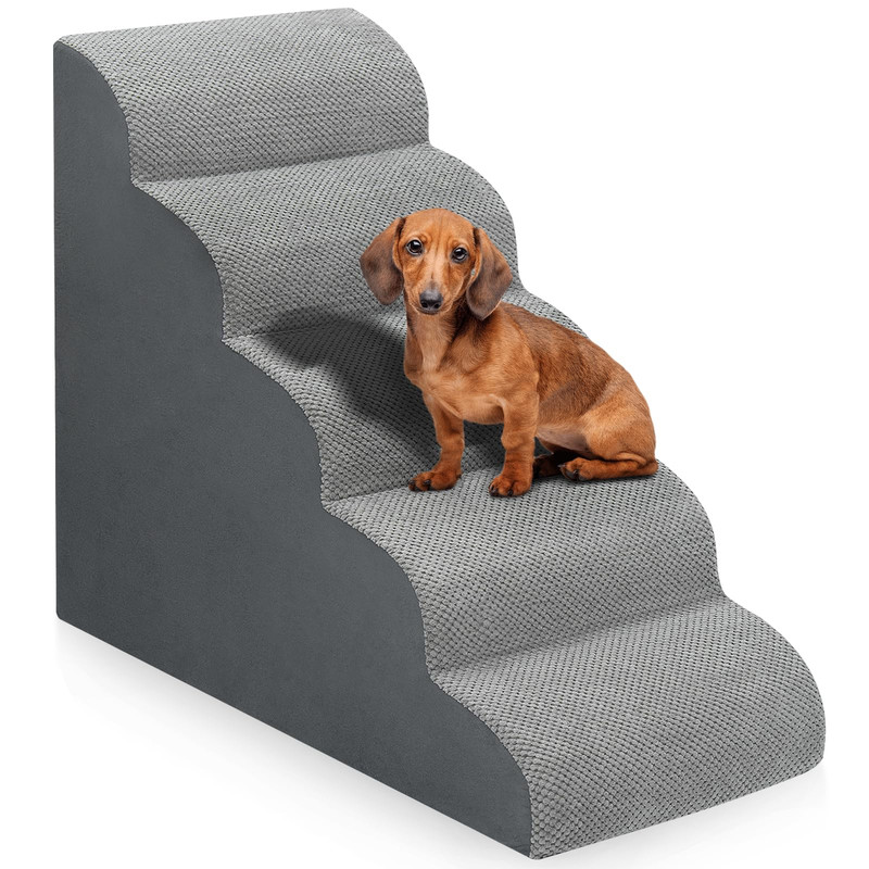 Dog Stairs for Bed 28.7in 5-Step Ramp
