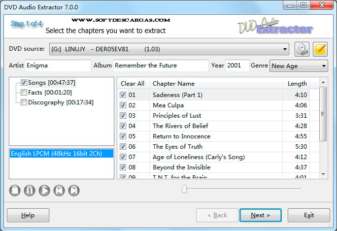 DVD Audio Extractor Completo DVD Audio Extractor Completo