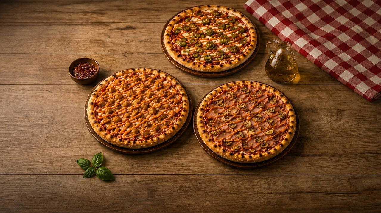 Trío de Pizzas