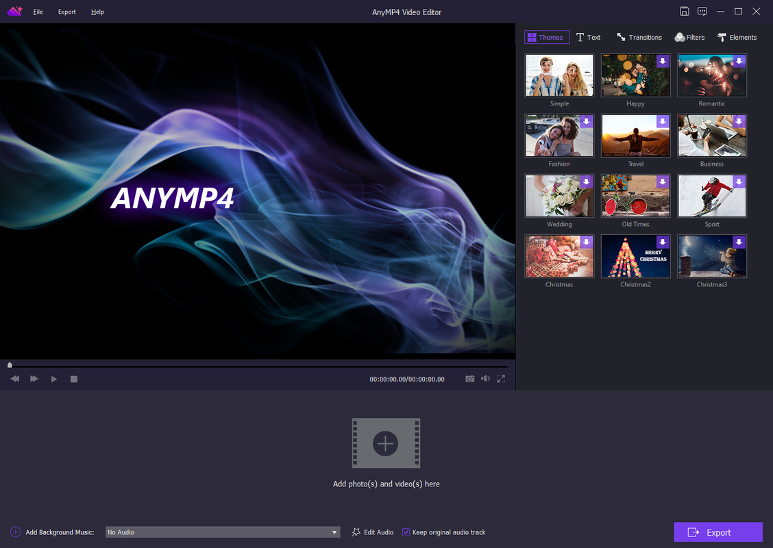 AnyMP4 Video Editor v1.0.26 64 Bit Untitled