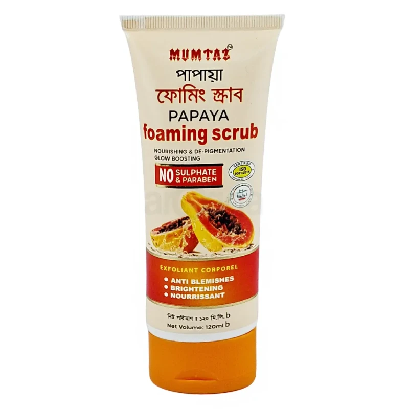 Mumtaz Papaya Foaming Scrub 120ml
  