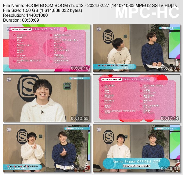 [TV-Variety] BOOM BOOM BOOM ch. #42 (SSTV 2024.02.27)