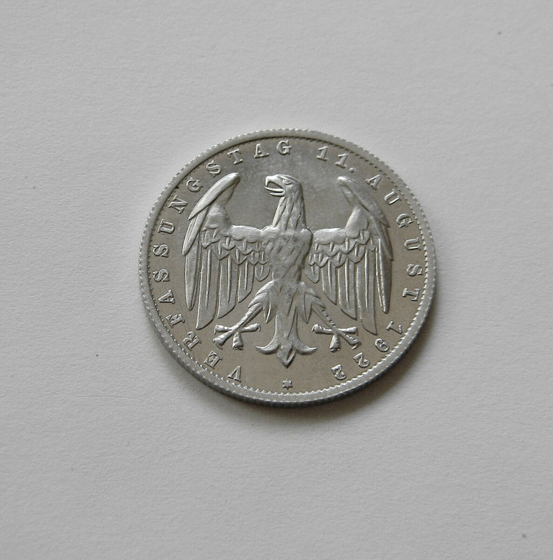 República de Weimar -  Monedas de sustitución e inflación 1919 - 1923 3m-1922b