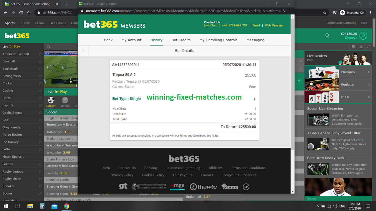 CORRECT SCORE PROOF