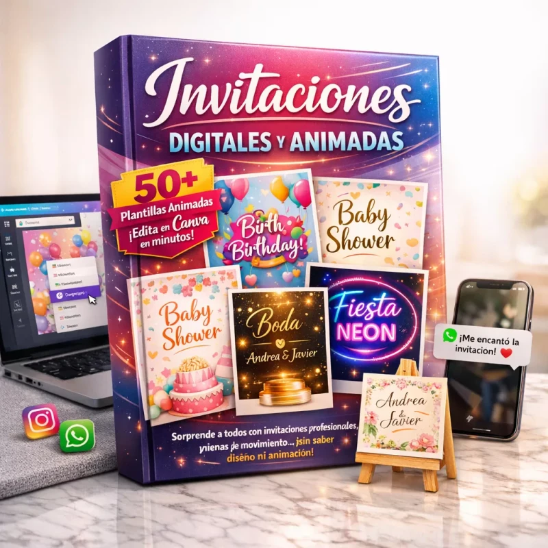 Invitaciones digitales y libritos para colorear