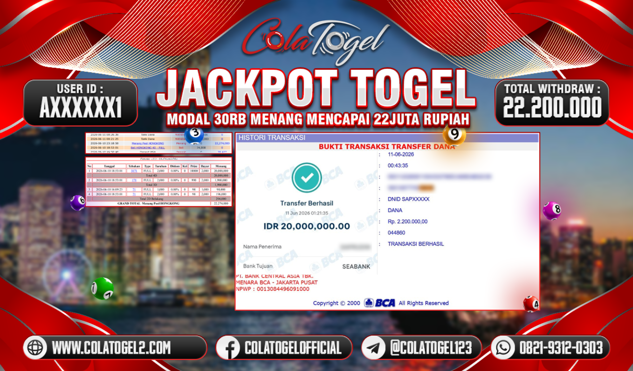 JACKPOT HONGKONG LOTTO!!
