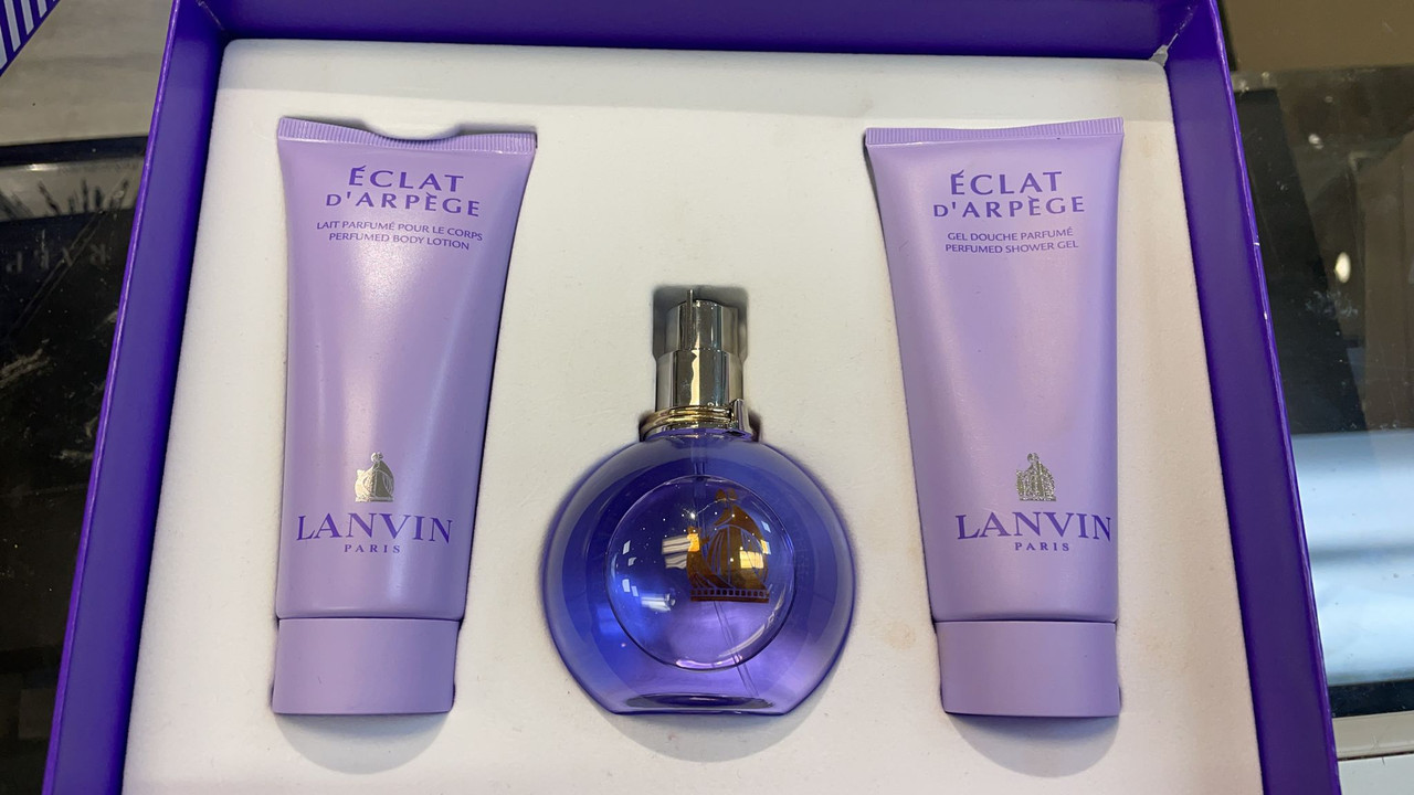 Eclat D'Aperge For Women By Lanvin Gift Set 3.3oz(EDP+Body Lotion+