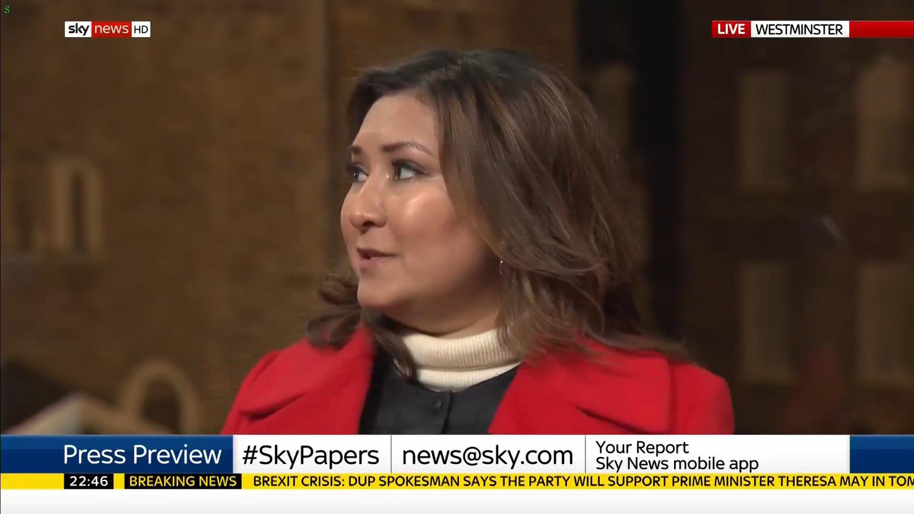 15 January - 22.00.00 - Sky News At 10. Anna Botting with the ma
