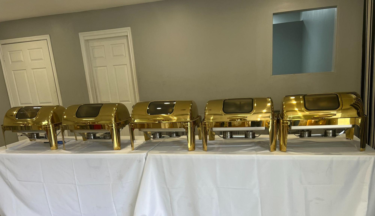 9L Gold Chafing Dishes 